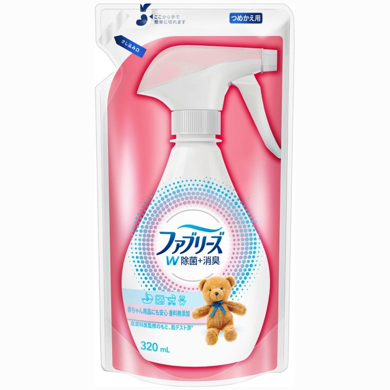 P＆Gジャパン合同会社　ファブリーズ 香料無添加 つめかえ用320ML 1個（ご注文単位1個）【直送品】