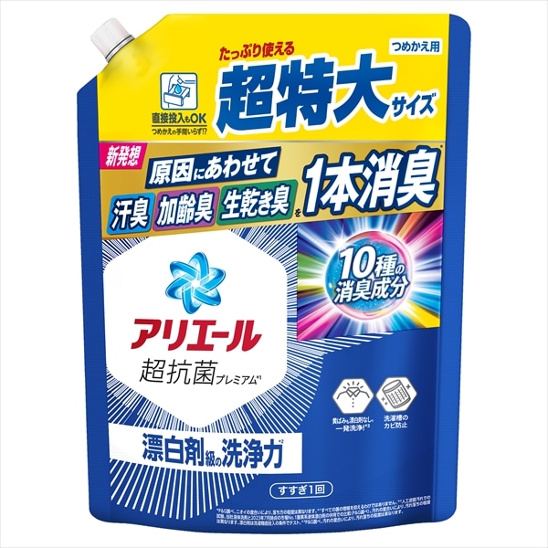 P＆Gジャパン　アリエールジェル　詰替超特大サイズ　860G 1個（ご注文単位1個）【直送品】