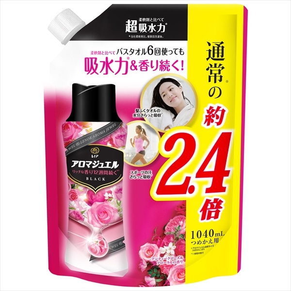 P＆Gジャパン　レノアアロマジュエル　アンティークローズ＆フローラルの香り　つめかえ用特大サイズ　1040ML 1個（ご注文単位1個）【直送品】