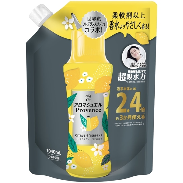 P＆Gジャパン　レノアアロマジュエル　シトラス＆ヴァーベナの香り　つめかえ用特大サイズ　1040ML 1個（ご注文単位1個）【直送品】