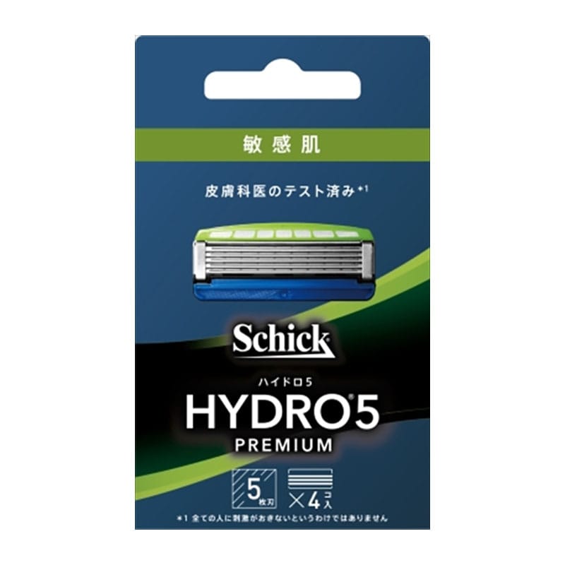 >シック・ジャパン　ハイドロ5プレミアム　敏感肌　替刃　4コ入 1箱（ご注文単位1箱）【直送品】