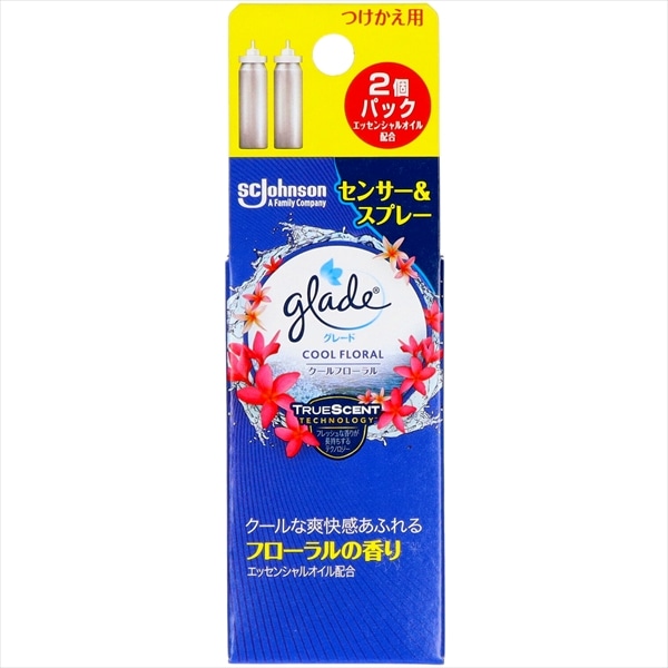 ジョンソン　グレード　消臭センサー＆スプレー　クールフローラル　つけかえ用　2個入 1パック（ご注文単位1パック）【直送品】