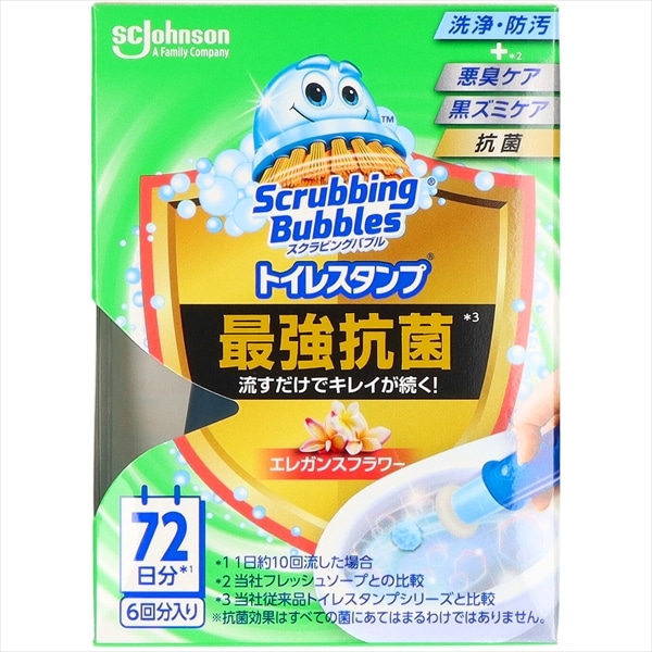 ジョンソン　スクラビングバブル　トイレスタンプ　最強抗菌　エレガンスフラワー　本体 1個（ご注文単位1個）【直送品】