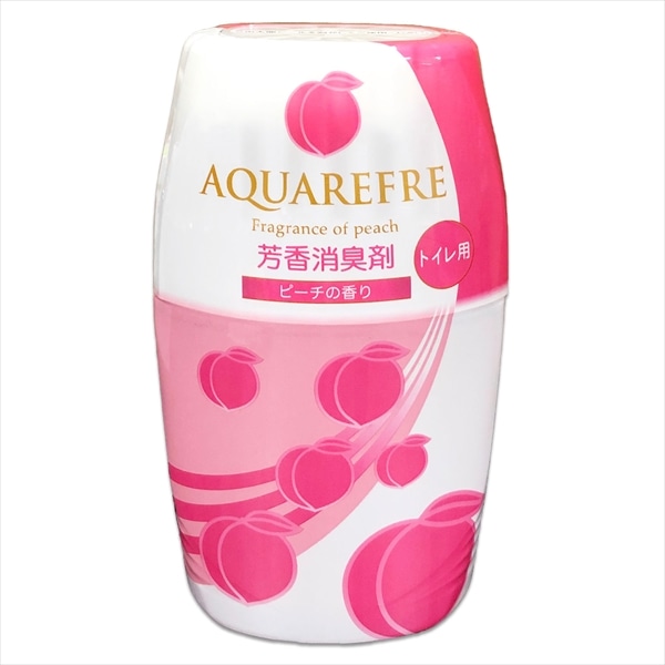 ライオンケミカル　アクアリフレ　トイレ用芳香消臭剤　ピーチ　400ML 1個（ご注文単位1個）【直送品】