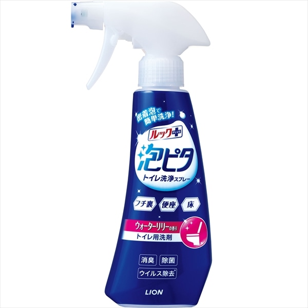 ライオン　ルックプラス　泡ピタトイレ洗浄スプレー　ウォーターリリーの香り　本体　300ML 1個（ご注文単位1個）【直送品】