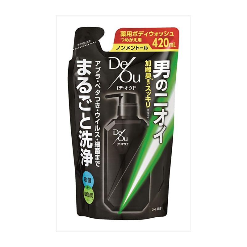 ロート製薬　デ・オウ　薬用クレンジングウォッシュ　ノンメントール　詰替用　420ML 1個（ご注文単位1個）【直送品】