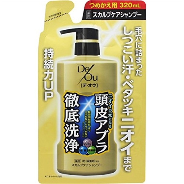 ロート製薬　デ・オウ　薬用スカルプケア　シャンプー　詰替　320ML 1個（ご注文単位1個）【直送品】