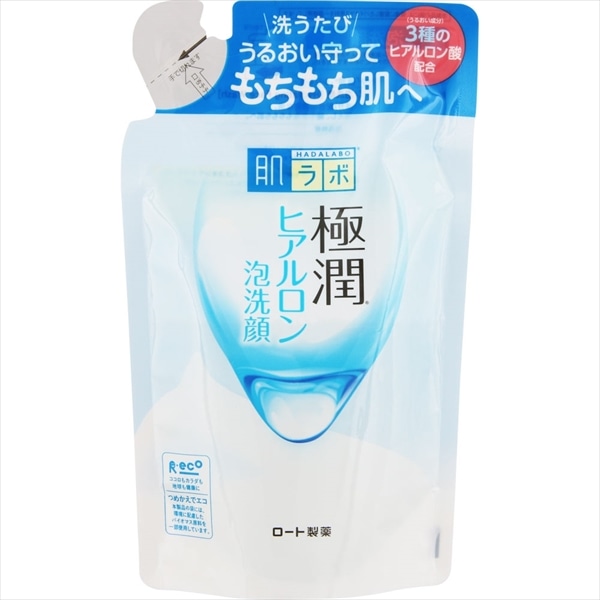 ロート製薬　肌ラボ　極潤ヒアルロン　泡洗顔　つめかえ用　140ML 1個（ご注文単位1個）【直送品】