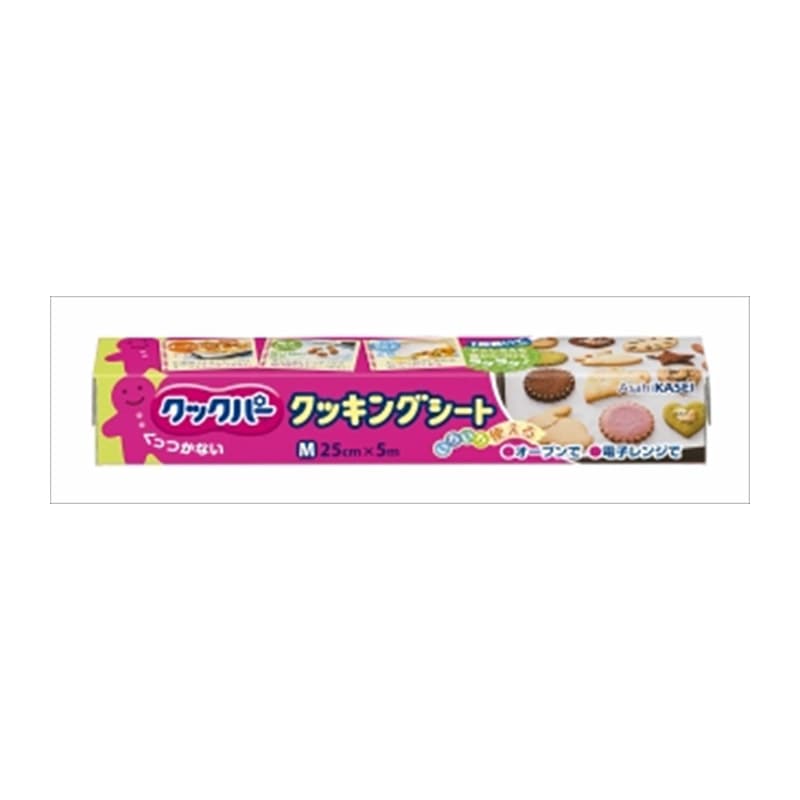 >旭化成ホームプロダクツ　クックパー　クッキングシート　Mサイズ　25CM×5M 1個（ご注文単位1個）【直送品】