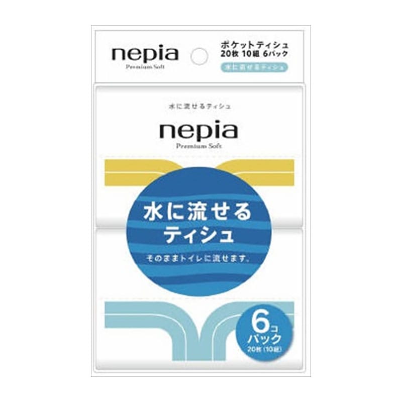 王子ネピア　プレミアムソフト　水に流せるポケット　6個入り 1個（ご注文単位1個）【直送品】