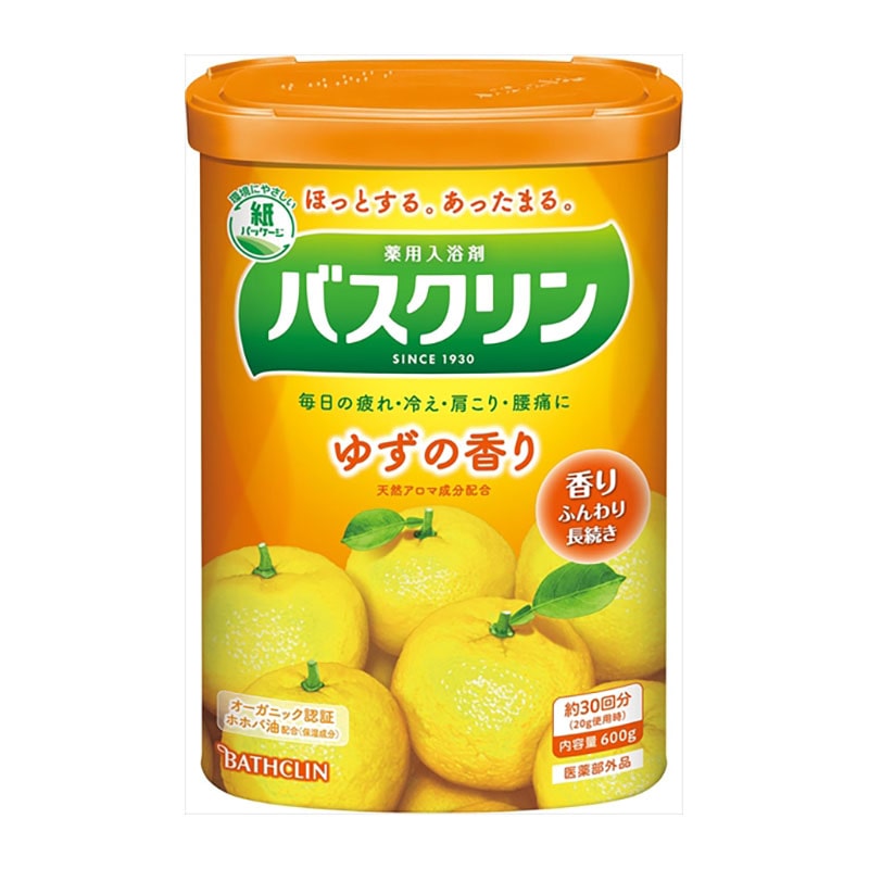 バスクリン　バスクリン　ゆずの香り　600G 1個（ご注文単位1個）【直送品】