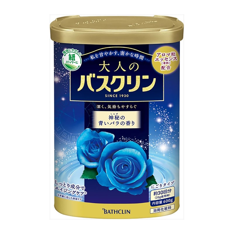 バスクリン　大人のバスクリン　神秘の青いバラの香り　600G 1個（ご注文単位1個）【直送品】