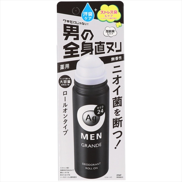 >ファイントゥデイ　エージーデオ24メン　メンズデオドラントロールオン　グランデ　無香性　120ML 1個（ご注文単位1個）【直送品】