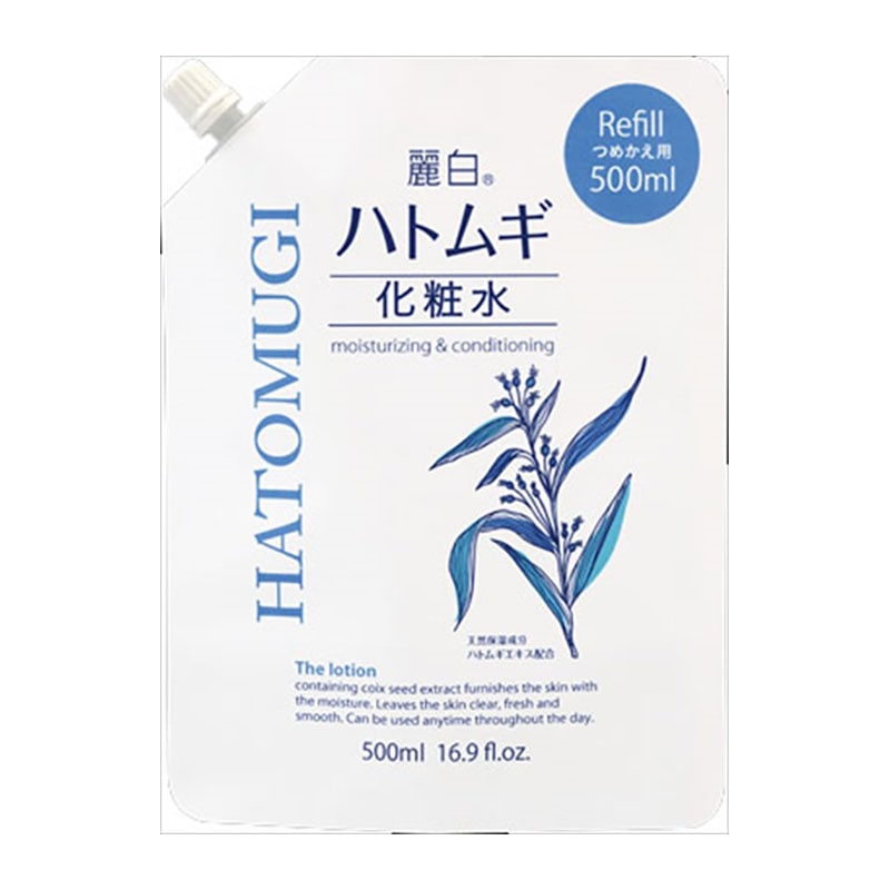 熊野油脂　麗白　ハトムギ　化粧水　詰替　500ML 1個（ご注文単位1個）【直送品】