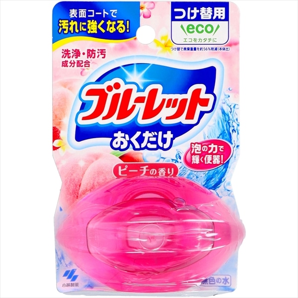 小林製薬　液体ブルーレット　おくだけ　つけ替用　ピーチの香り　70ML 1個（ご注文単位1個）【直送品】