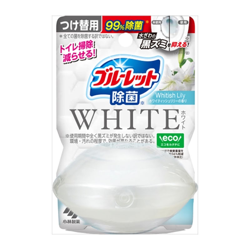 小林製薬　液体ブルーレット　除菌ホワイト　つけ替用　ホワイティッシュリリーの香り　67ML 1個（ご注文単位1個）【直送品】