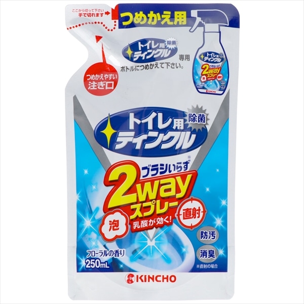 大日本除虫菊　トイレ用ティンクル　直射・泡スプレー　替え　250ML 1個（ご注文単位1個）【直送品】