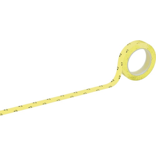 トラスコ中山 緑十字 クリーンルーム用ラインテープ 黄 ＨＣＰＡＳ-25Ｙ 25mm幅×33ｍ 帯電防止タイプ（ご注文単位1巻）【直送品】