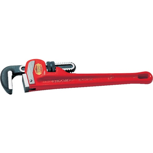 >トラスコ中山 RIDGID 強力型ストレート パイプレンチ 450mm（ご注文単位1個）【直送品】