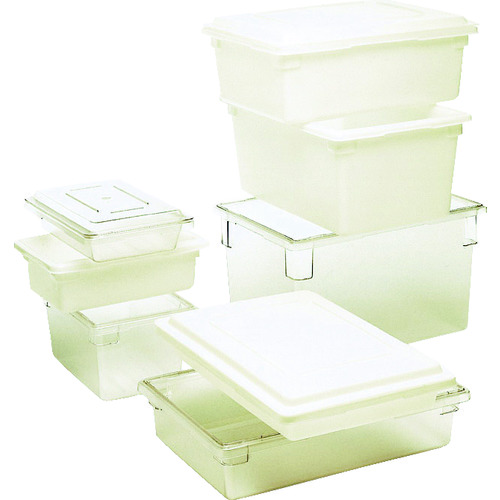 【直送品】トラスコ中山 エレクター 食品用容器 フードボックス ホワイト 容量18.9Ｌ 外形寸法：幅660×奥行457×高さ89mm（ご注文単位1個）