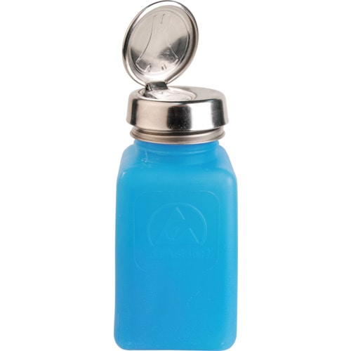 >トラスコ中山 ＤＥＳＣＯ 静電気拡散性ボトル 青色 ワンタッチ ＨＤＰＥ 180ｃｃ（ご注文単位1個）【直送品】