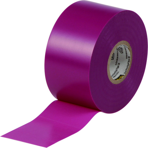 【直送品】トラスコ中山 3Ｍ ビニールテープ 35 紫 38mmＸ20ｍ（ご注文単位1巻）