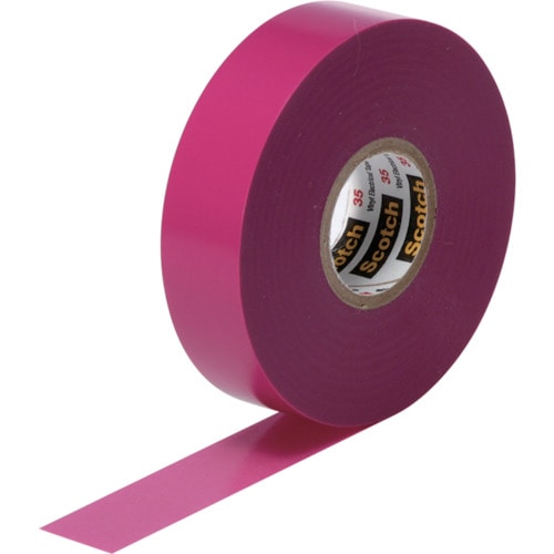 >【直送品】トラスコ中山 3Ｍ ビニールテープ 35 紫 19mmＸ20ｍ（ご注文単位1巻）