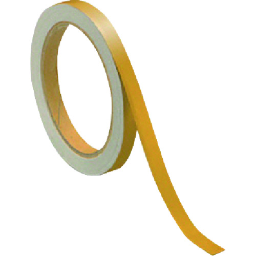 >【直送品】トラスコ中山 ユニット 反射テープ黄 ポリエステル樹脂フィルム 10mm幅×10ｍ巻（ご注文単位1組）