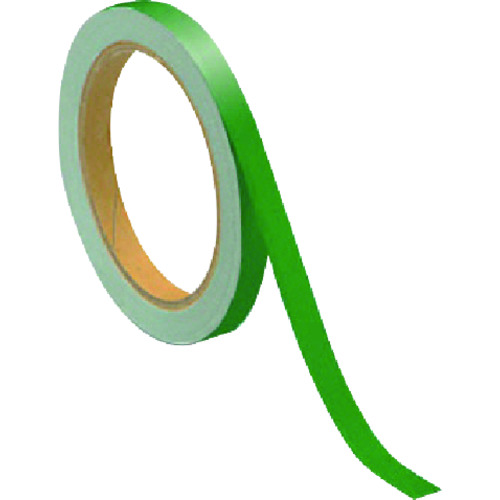 トラスコ中山 ユニット 反射テープ緑 ポリエステル樹脂フィルム 10mm幅×10ｍ巻（ご注文単位1組）【直送品】