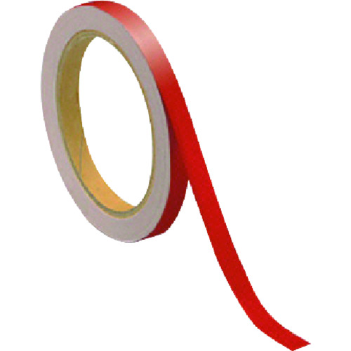トラスコ中山 ユニット 反射テープ赤 ポリエステル樹脂フィルム 10mm幅×10ｍ巻（ご注文単位1組）【直送品】