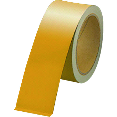 トラスコ中山 ユニット 反射テープ黄 ポリエステル樹脂フィルム 50mm幅×10ｍ（ご注文単位1巻）【直送品】