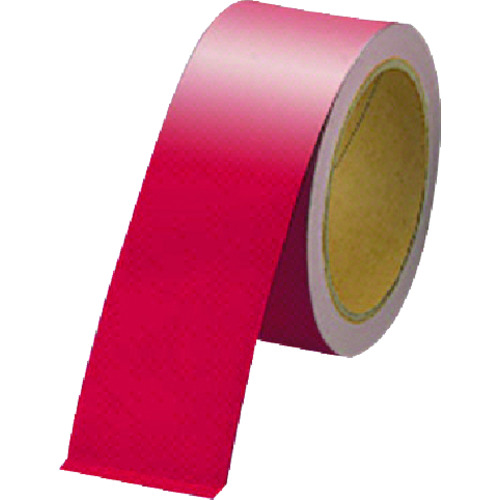 >【直送品】トラスコ中山 ユニット 反射テープ赤 ポリエステル樹脂フィルム 50mm幅×10ｍ（ご注文単位1巻）