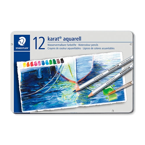 125 M12 カラトアクェレル水彩色鉛筆１２色 1セット (ご注文単位1セット)【直送品】
