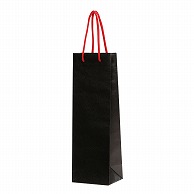 パックタケヤマ 手提げ紙袋 HTワインバッグ　ブラック XZV65501 10枚/袋（ご注文単位10袋）【直送品】