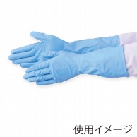 【直送品】 エブノ ニトリル薄手手袋前指タイプ　パウダーフリー L 540　ブルー 20組/箱（ご注文単位12箱）