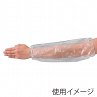【直送品】 エブノ アームカバー　PEフラット フリー 723　半透明 50枚/袋（ご注文単位20袋）