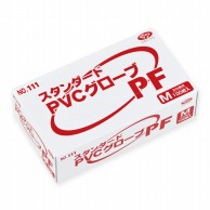 エブノ PVC手袋　スタンダード　パウダーフリー M 111　半透明 100枚/箱（ご注文単位30箱）【直送品】