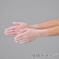 >【直送品】 エブノ PVC手袋　スタンダードPVCライト粉付 箱入　LL 112　半透明 100枚/箱（ご注文単位30箱）