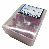 オーム電機 TMEX1.25Y-4S-RED 00-4669 ニチフ 圧着端子 絶縁Y型 TMEX1.25Y-4S 赤 100個入 TMEX1.25Y-4S-RED（ご注文単位1袋）【直送品】