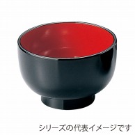 【直送品】 福井クラフト 鉢　4．3寸　富貴鉢 黒　内朱 38020780 1個（ご注文単位1個）