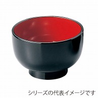 >【直送品】 福井クラフト 鉢　5．4寸　富貴鉢 黒　内朱 38020760 1個（ご注文単位1個）