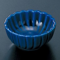 福井クラフト 陶器珍味　菊鉢　小 瑠璃 12015130 1個（ご注文単位1個）【直送品】