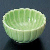 >【直送品】 福井クラフト 陶器珍味　菊鉢　小 グリーン 12015140 1個（ご注文単位1個）