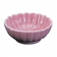 >【直送品】 福井クラフト 陶器珍味　菊鉢　中 ピンク 12015180 1個（ご注文単位1個）
