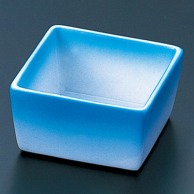 【直送品】 福井クラフト 陶器珍味　角 ブルー吹塗 22931800 1個（ご注文単位1個）