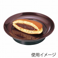 【直送品】 福井クラフト 銘々皿・菓子皿　5寸椿皿 溜 75000720 1個（ご注文単位1個）