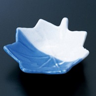 【直送品】 福井クラフト 陶器珍味　紅葉小皿 ブルーツートン 80500010 1個（ご注文単位1個）