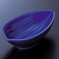 福井クラフト 陶器珍味　笹鉢　小 瑠璃 80500040 1個（ご注文単位1個）【直送品】