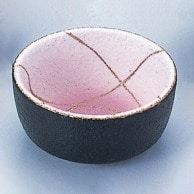 >【直送品】 福井クラフト 陶器珍味　φ65丸鉢 ピンク吹格子 80500150 1個（ご注文単位1個）