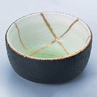 >【直送品】 福井クラフト 陶器珍味　φ65丸鉢 グリーン吹格子 80500160 1個（ご注文単位1個）